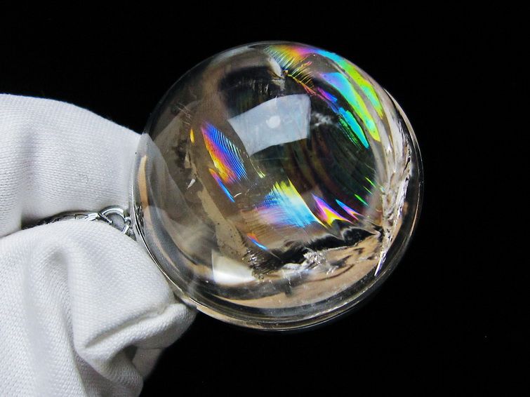 スモーキークォーツ ペンダント 煙水晶 アイリスクォーツ 虹入り 一点物 112-12470