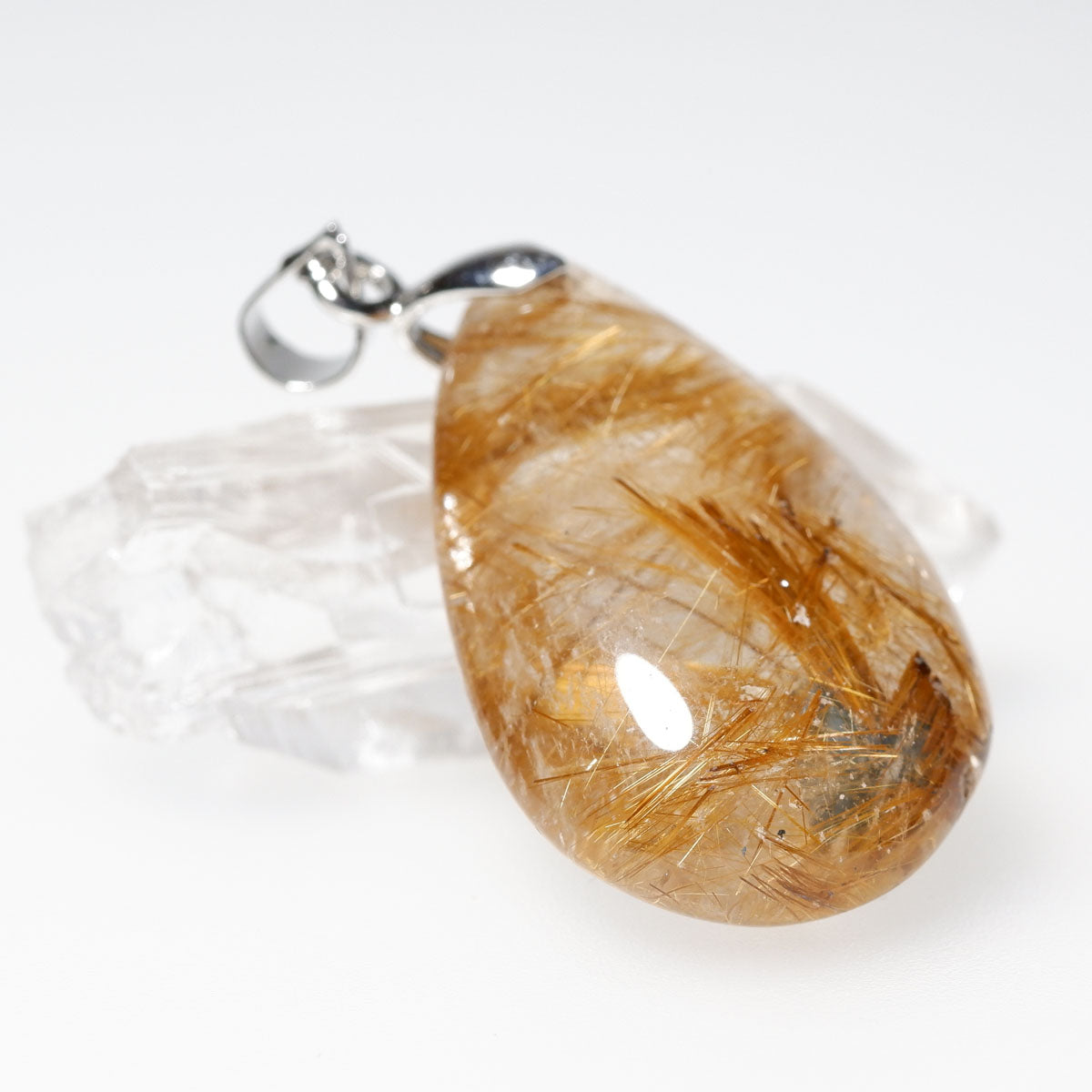 ルチルクォーツ ペンダント タイチンルチルクォーツ 一点物 メール便可