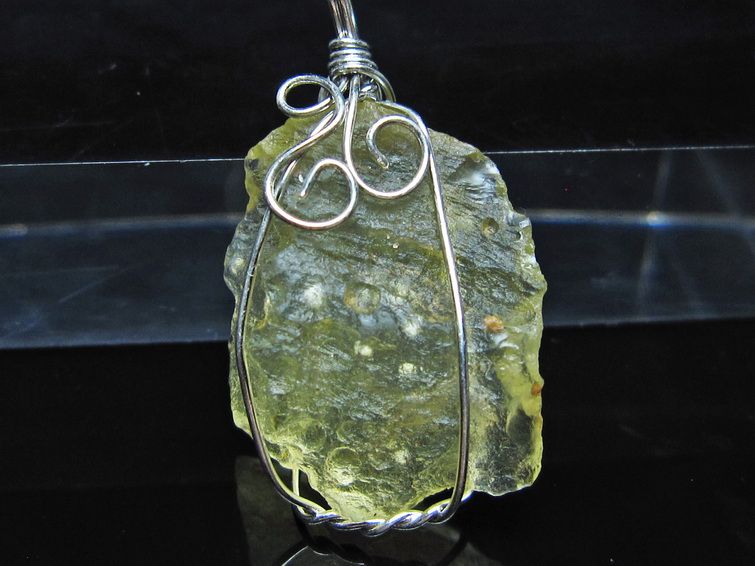 リビアングラス ペンダント 一点物 メール便可 112-13827