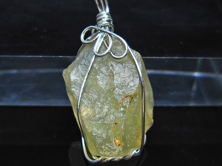 リビアングラス ペンダント 一点物 メール便可 112-13838