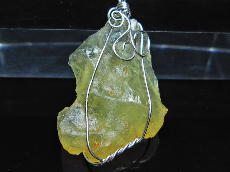 リビアングラス ペンダント 一点物 メール便可 112-13839