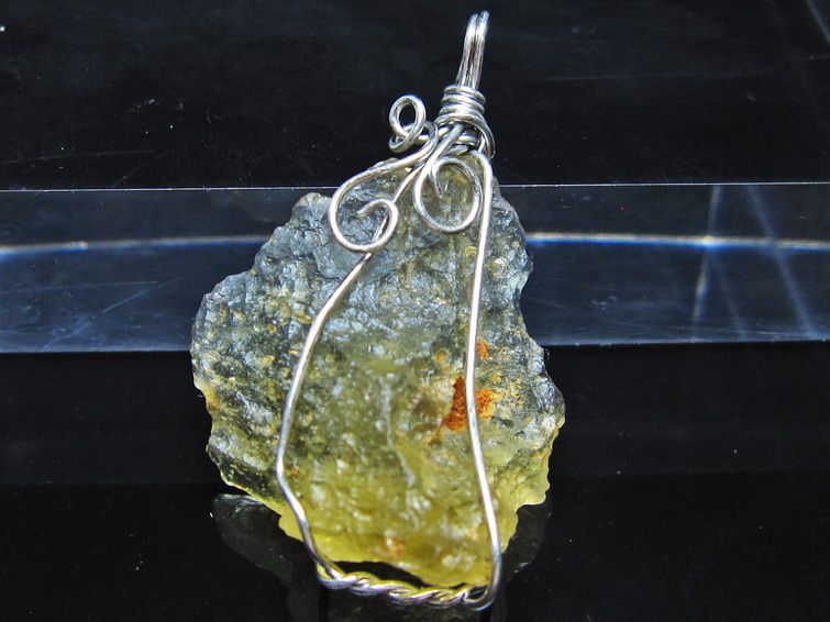 リビアングラス ペンダント 一点物 メール便可 112-13840