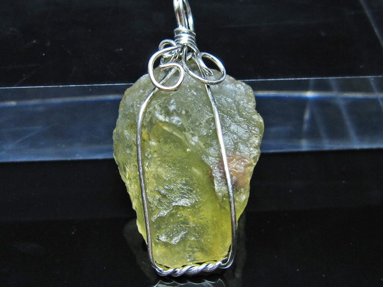 リビアングラス ペンダント 一点物 メール便可 112-13841