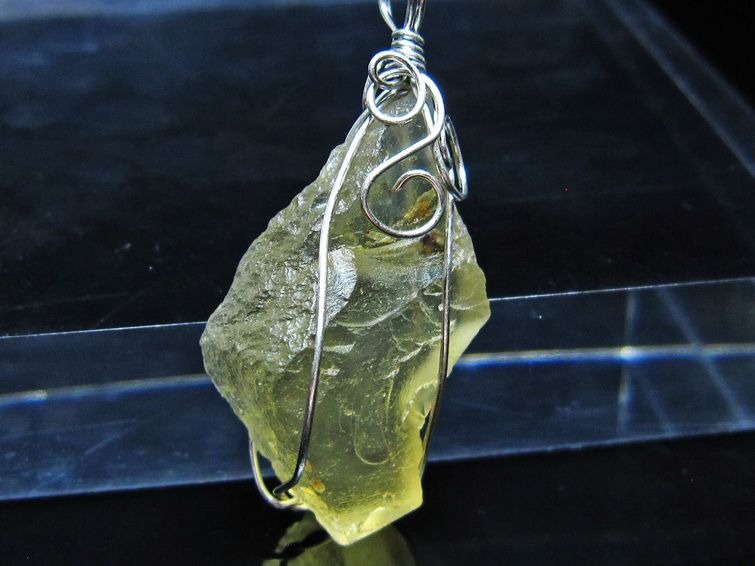 リビアングラス ペンダント 一点物 メール便可 112-13844