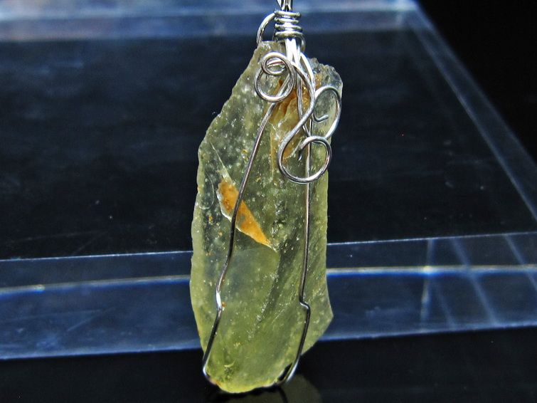 リビアングラス ペンダント 一点物 メール便可 112-13855