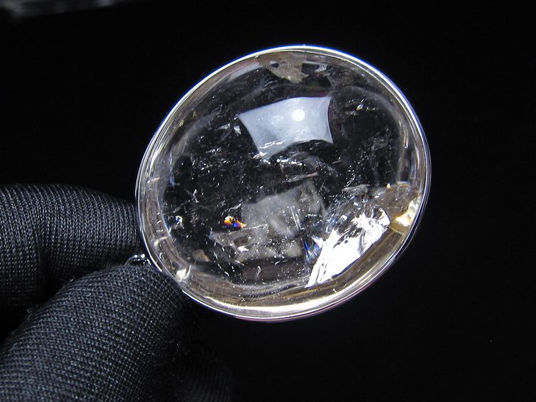 アイリスクォーツ 水晶 ペンダント 虹入り メール便可 一点物 112-14160
