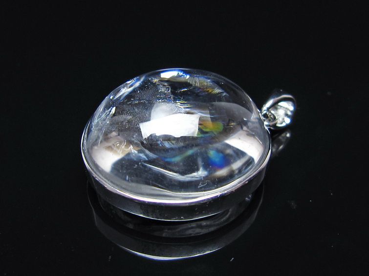 アイリスクォーツ 水晶 ペンダント 虹入り 一点物 112-14179
