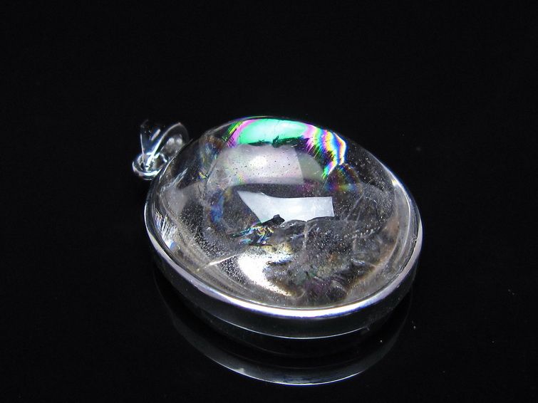アイリスクォーツ 水晶 ペンダント 虹入り 一点物 112-14180