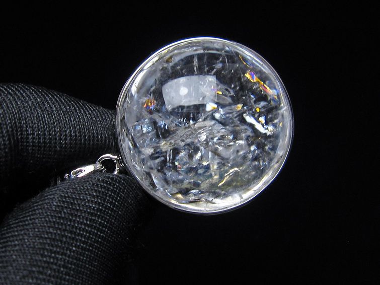 アイリスクォーツ 水晶 ペンダント 虹入り 一点物 112-14181