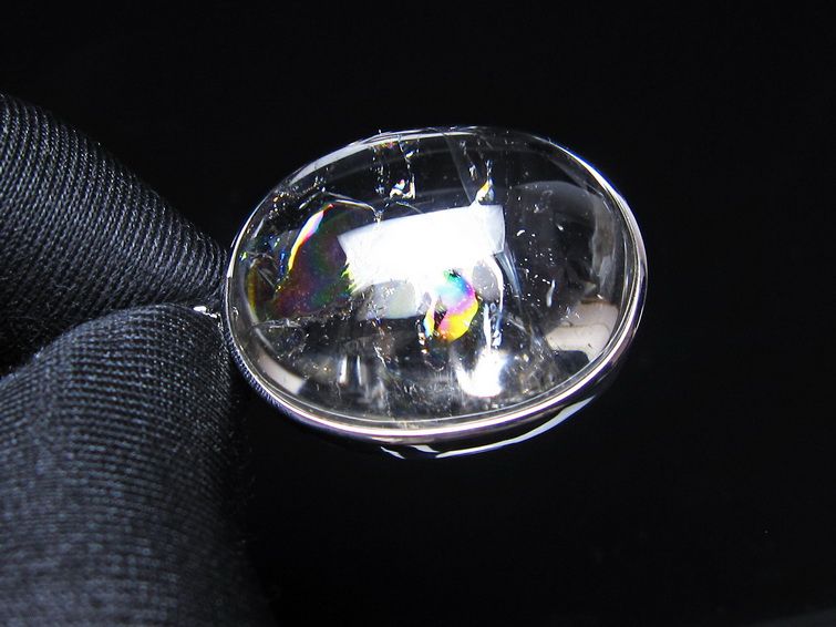 アイリスクォーツ 水晶 ペンダント 虹入り 一点物 112-14198