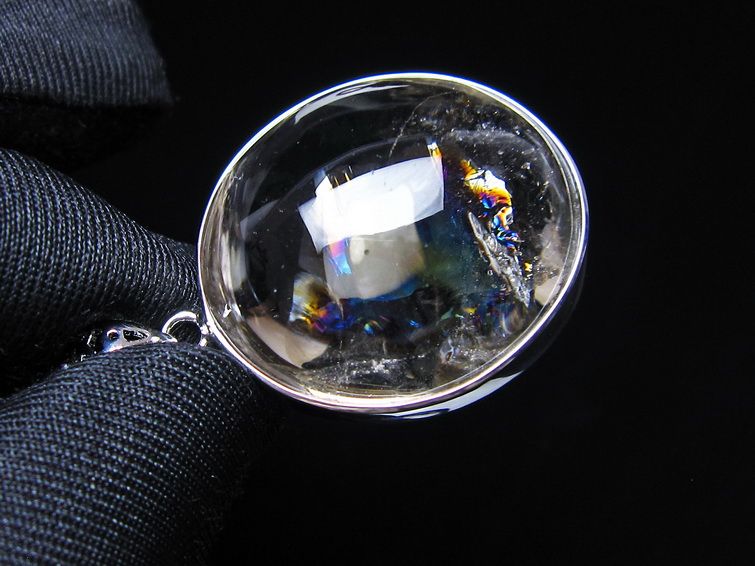 アイリスクォーツ 水晶 ペンダント 虹入り 一点物 112-14200