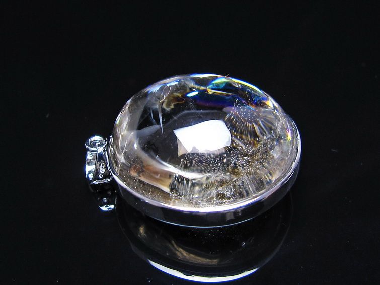 アイリスクォーツ 水晶 ペンダント 虹入り 一点物 112-14203