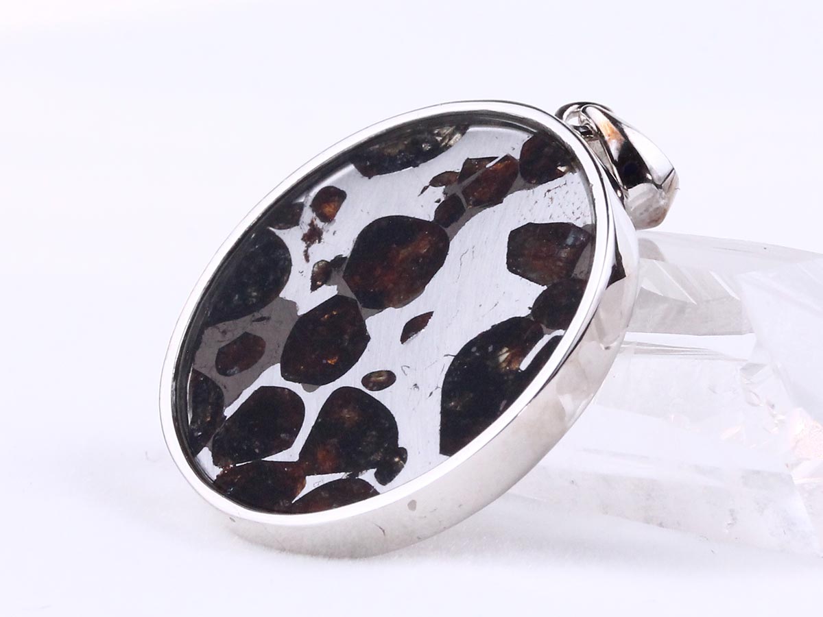 パラサイト隕石 ペンダント パワーストーン ペンダントトップ Pallasite Meteorite メンズ レディース アクセサリー 一点物 112-9256