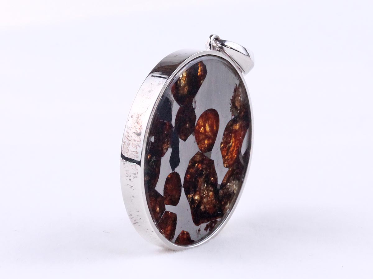 パラサイト隕石 ペンダント パワーストーン ペンダントトップ Pallasite Meteorite メンズ レディース アクセサリー 一点物 112-9257