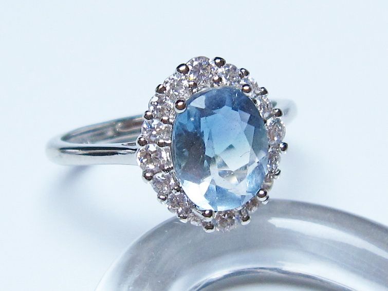 フローライト リング 蛍石 指輪 フリーサイズ 17号 メール便可 一点物 115-7436
