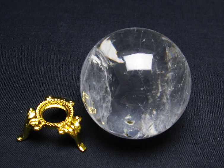 水晶 丸玉 48mm 水晶玉 一点物 141-6074