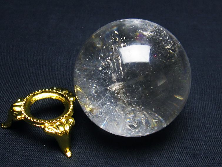 水晶 丸玉 49mm 水晶玉 一点物 141-6081