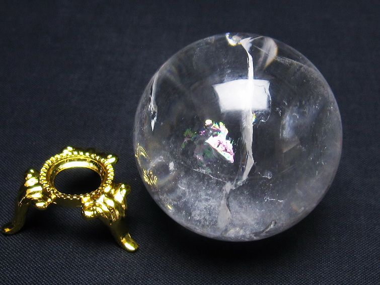 水晶 丸玉 44mm 水晶玉 一点物 141-6095