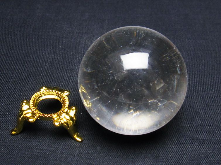 水晶 丸玉 44mm 水晶玉 一点物 141-6100