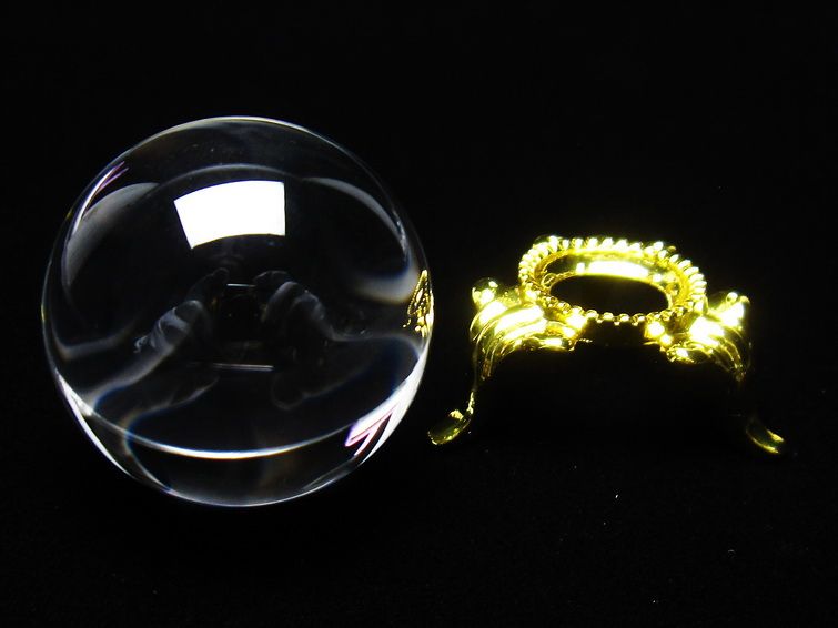 水晶玉 水晶 丸玉 スフィア ブラジル産 30mm 一点物 141-6473