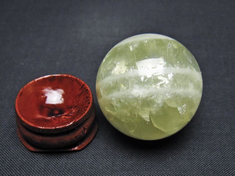 シトリン 丸玉 31mm シトリンクォーツ スフィア 一点物141-7701