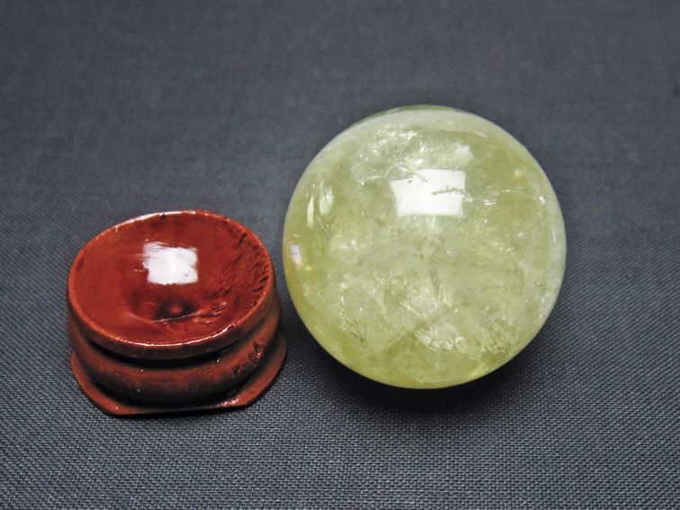 シトリン 丸玉 31mm シトリンクォーツ スフィア 一点物141-7706