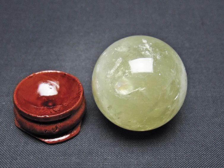 シトリン 丸玉 31mm シトリンクォーツ スフィア 一点物141-7707
