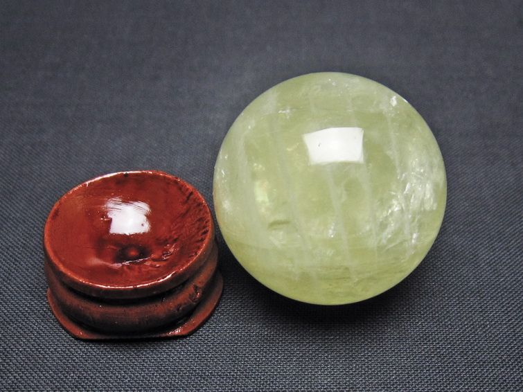 シトリン 丸玉 32mm シトリンクォーツ スフィア 一点物141-7710