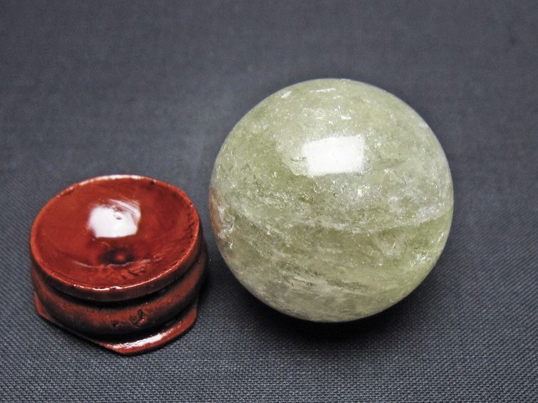 シトリン 丸玉 33mm シトリンクォーツ スフィア 一点物141-7711