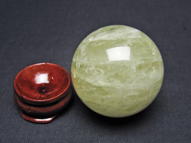 シトリン 丸玉 36mm シトリンクォーツ スフィア 一点物141-7728