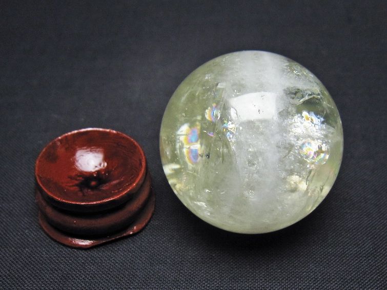 シトリン 丸玉 36mm シトリンクォーツ スフィア 一点物141-7733