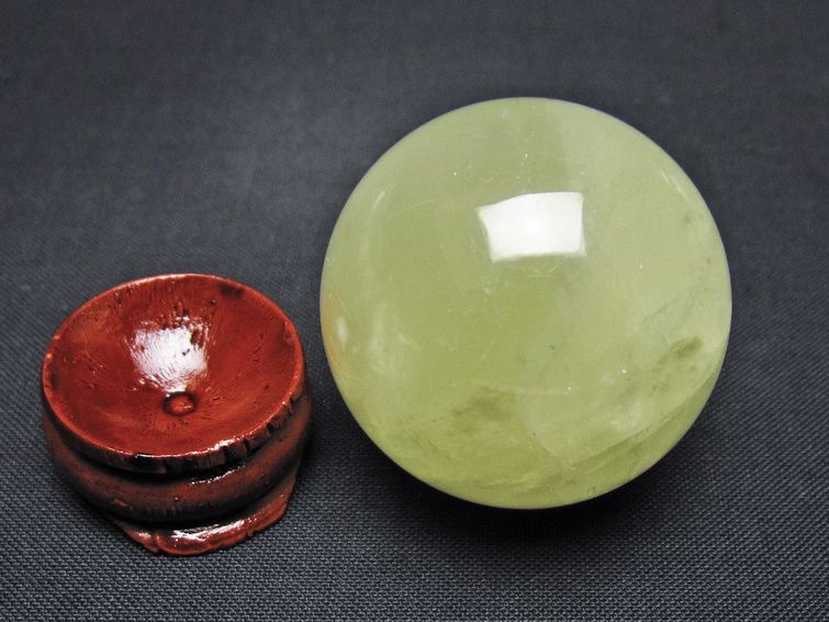 シトリン 丸玉 36mm シトリンクォーツ スフィア 一点物141-7759