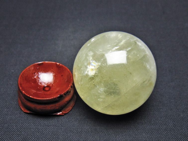 シトリン 丸玉 34mm シトリンクォーツ スフィア 一点物141-7771