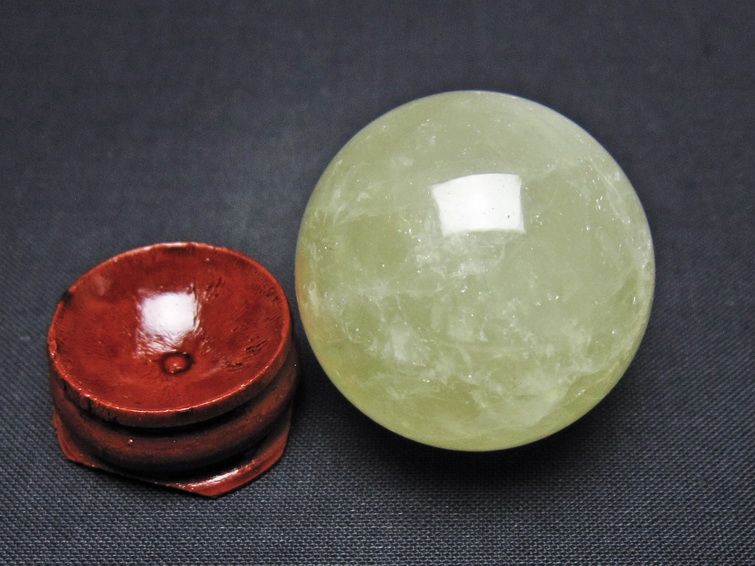 シトリン 丸玉 34mm シトリンクォーツ スフィア 一点物141-7780