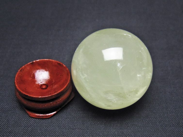 シトリン 丸玉 33mm シトリンクォーツ スフィア 一点物141-7782