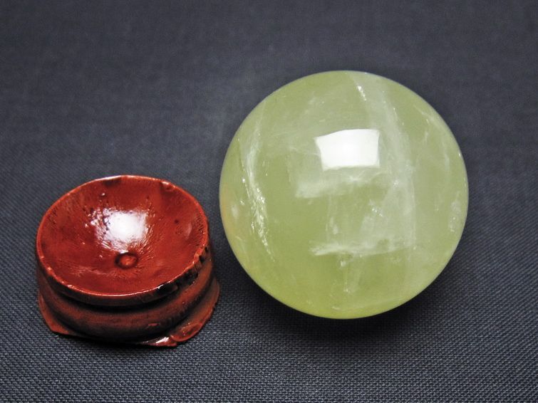 シトリン 丸玉 33mm シトリンクォーツ スフィア 一点物141-7787