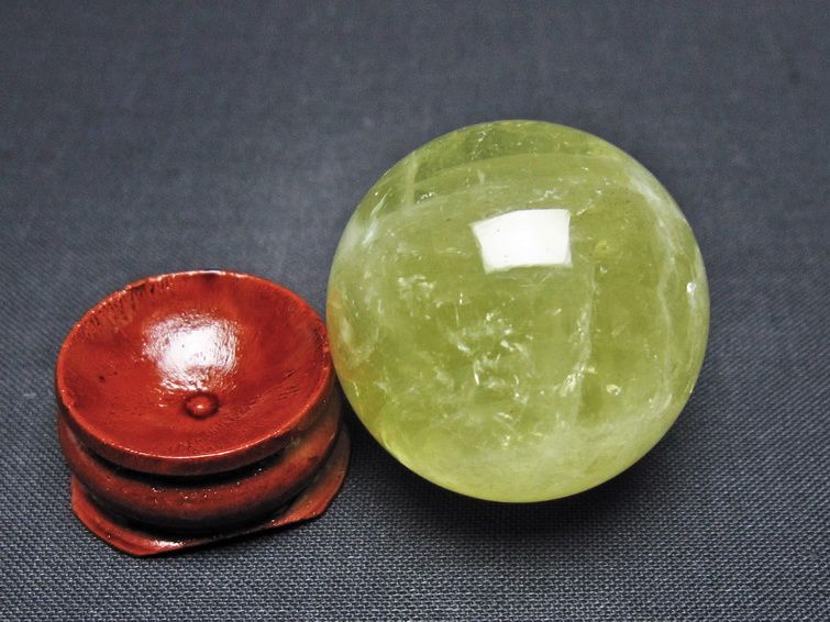 シトリン 丸玉 32mm シトリンクォーツ スフィア 一点物141-7792