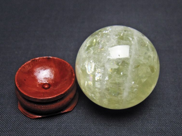 シトリン 丸玉 32mm シトリンクォーツ スフィア 一点物141-7795