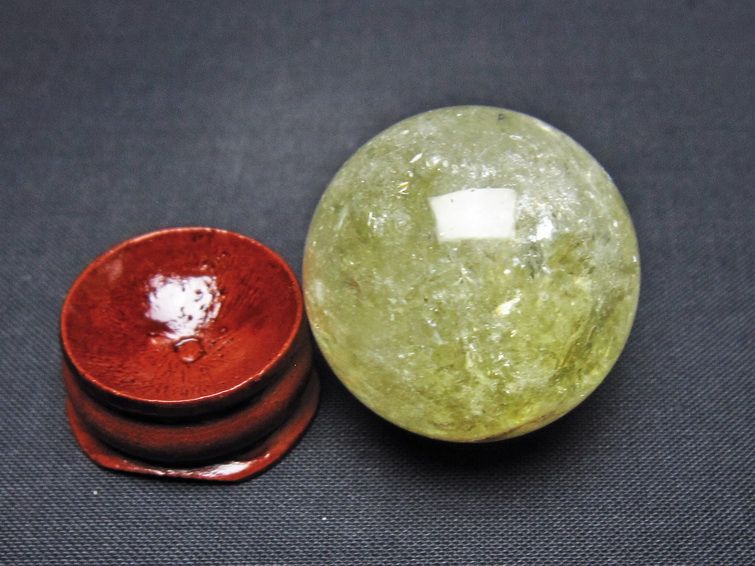 シトリン 丸玉 31mm シトリンクォーツ スフィア 一点物141-7805