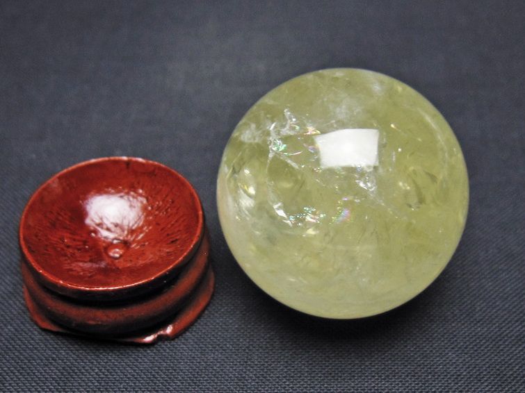 シトリン 丸玉 31mm シトリンクォーツ スフィア 一点物141-7809