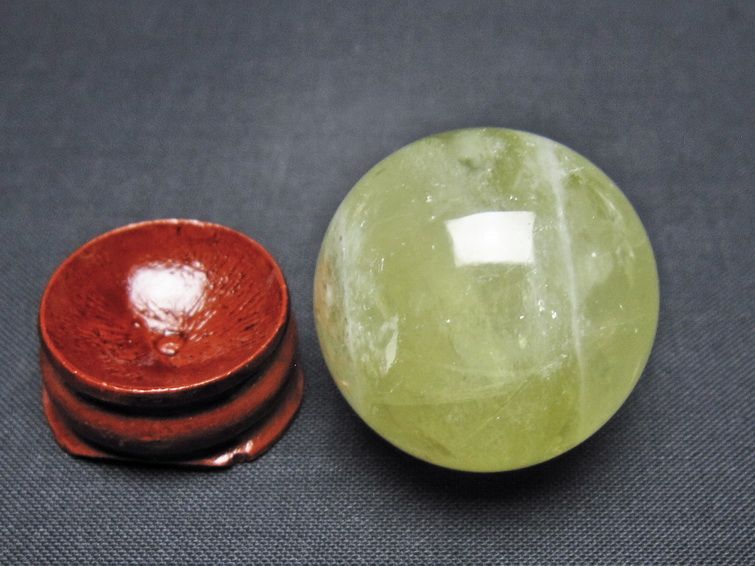 シトリン 丸玉 31mm シトリンクォーツ スフィア 一点物141-7818