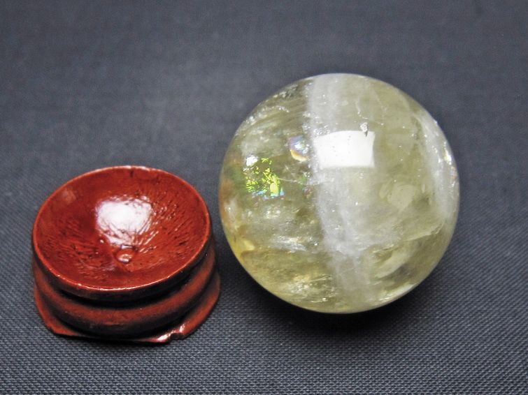 シトリン 丸玉 31mm シトリンクォーツ スフィア 一点物141-7819