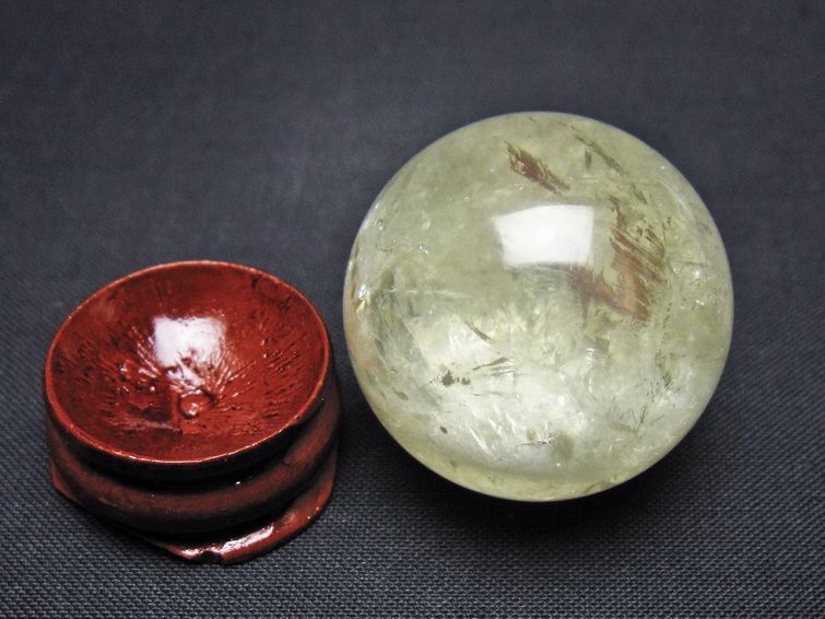 シトリン 丸玉 31mm シトリンクォーツ スフィア 一点物141-7820