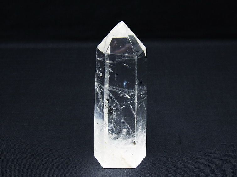水晶 六角柱 ポイント 置物 一点物 142-10031