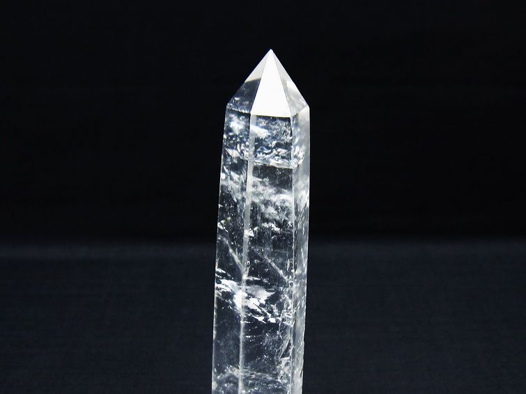 水晶 六角柱 ポイント 置物 一点物 142-10037