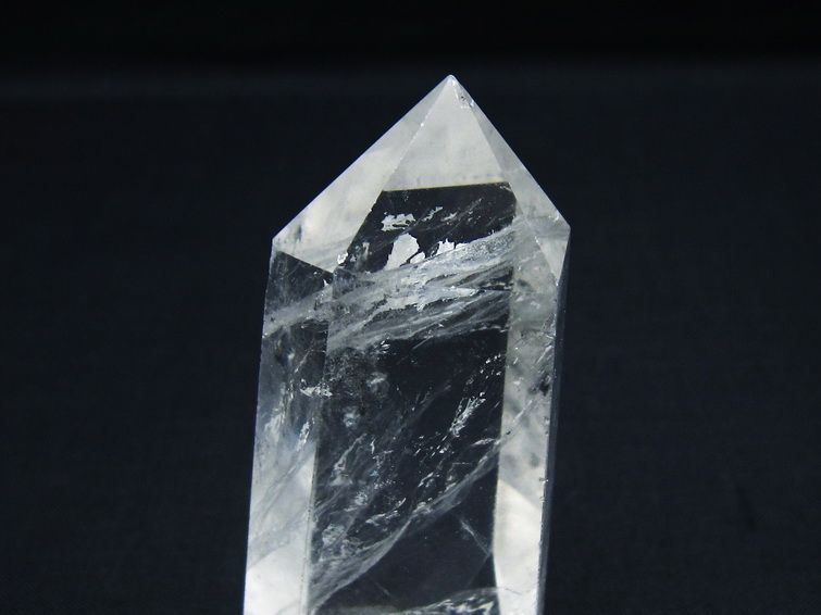 水晶 六角柱 ポイント 置物 一点物 142-10083