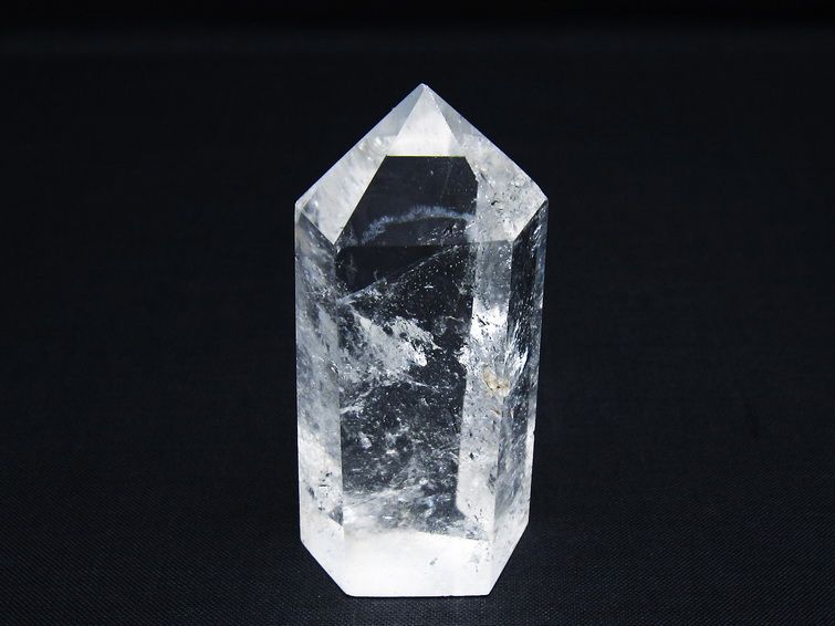 水晶 六角柱 ポイント 置物 一点物 142-10086