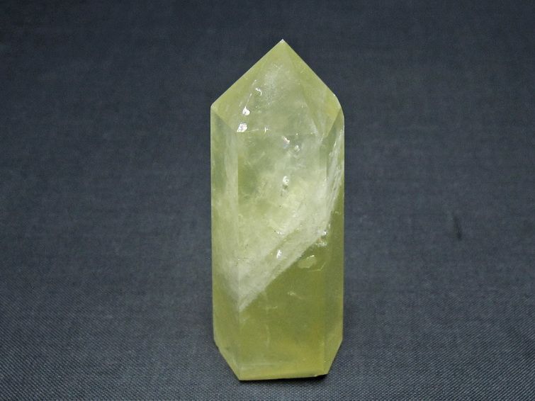 シトリンクォーツ 六角柱 シトリン ポイント 置物 一点物 142-10234