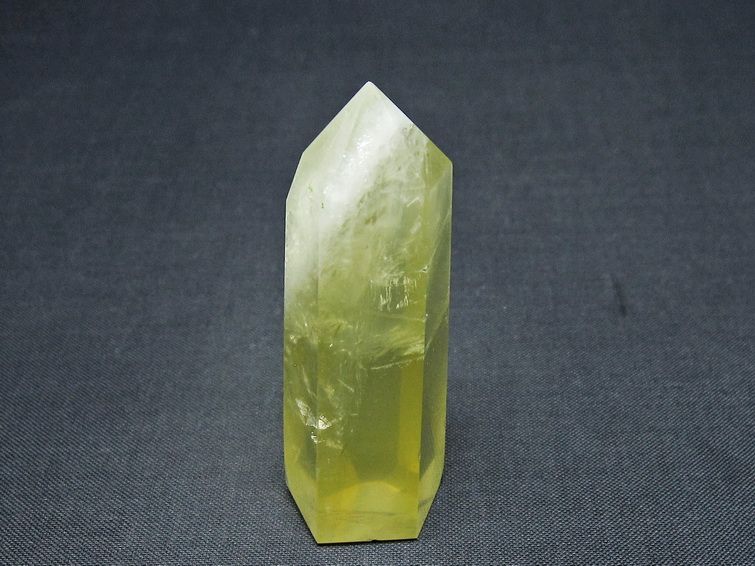 シトリンクォーツ 六角柱 シトリン ポイント 置物 一点物 142-10235