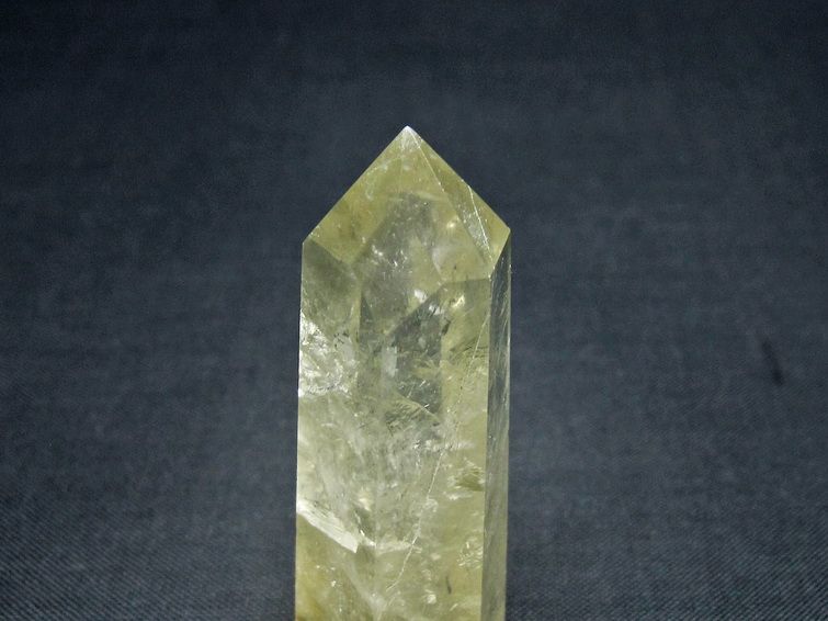 シトリンクォーツ 六角柱 シトリン ポイント 置物 一点物 142-10238
